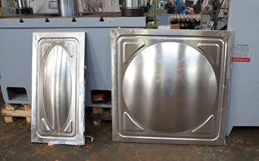 生產(chǎn)不銹鋼水箱板選用多大噸位的液壓機(jī)?